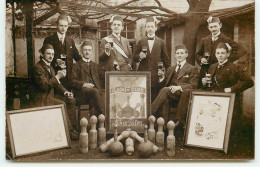 RPPC - Kegel Club - Neun-Töter - Bowling - Jeu De Quilles - Am Postamt 3 Goethestrasse - Autres & Non Classés