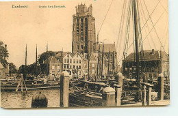 Pays-Bas - Zuid-Holland - DORDRECHT - Groote Kerk-Bomkade - Péniche - Dordrecht