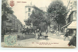 PARIS XIX - Tout Paris N°244 Fleury - Rue De Belleville Et Rue Bolivar - Arrondissement: 19