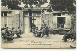PARIS - Hopital Auxiliaire 213 (Association Des Dames Françaises) - Grandes Salles De Traitement Et Terrasse - Salud, Hospitales