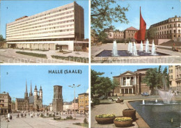 72157072 Halle Saale Interhotel Stadt Halle Hansering Fahnenmonument Markt Theat - Halle (Saale)
