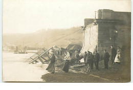 SAINT PIERRE DU VOUVRAY - Carte-Photo - Ecroulement Du Pont 7 Février 1913 - N°4 - Autres & Non Classés