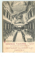 PARIS IX - Grande Taverne - 16, Faubourg Montmartre - Restaurant N. Lisansky & Cie - District 09