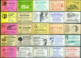 25 Alte Zündholzschachteletiketten - Gasthausetiketten Aus Deutschland #612 - Matchbox Labels