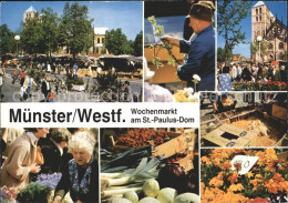 72156864 Muenster Westfalen Wochenmarkt Am St Paulus Dom Muenster - Münster