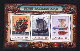 Lettland Block Nummer 11 Postfrisch , Schiffe - Lettonia