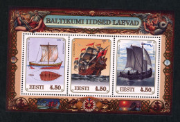 Estland Block Nummer 10 Postfrisch , Scchiffe - Estonie
