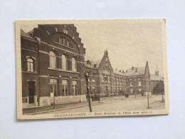 Carte Postale Ancienne   Braine-le-Comte École Moyenne De L’État Pour Garçons - Braine-le-Comte