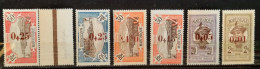 Martinique (ex-colonie Française) 1924 N°105/110, N°109 Signé Champion **TB Cote 755€ - Ungebraucht