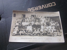 Verusic Veresegyhaz Blagosivanje Slike Srca Isusovog Verusic 21 Jun 1930  Group Chidren Priest Foto Holosi Subotica - Serbia