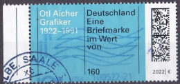 BRD 2022 Mi. Nr. 3688 O/used Rand Links (BRD1-9) - Used Stamps