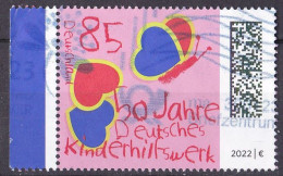 BRD 2022 Mi. Nr. 3676 O/used Rand Links (BRD1-9) - Gebruikt