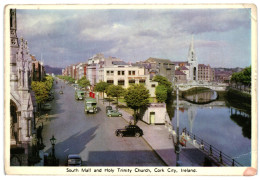 South Mall & Holy Trinity Church Cork City Ireland 1950s Unused Postcard. Publisher Cardall Ltd, Dublin - Cork