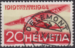 1944 Flugpost Schweiz ⵙ Zum:CH F38, Mi:CH 436,Yt:CH.PA 37, Fokker FVII 3 M - Used Stamps