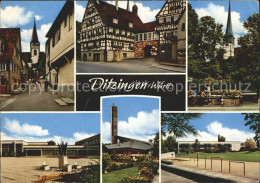 72155979 Ditzingen Altstadt Fachwerkhaeuser Kirche Schule Ditzingen - Ditzingen