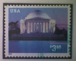 United States, Scott #3647A, Used(o), 2003, Jefferson Memorial, $3.85, Multicolored - Used Stamps