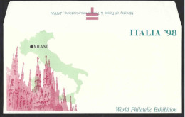 Italia 1998; “Italia ‘98”, Esposizione Mondiale Filatelia: Busta Dello Stand Del Giappone. - 1991-00: Mint/hinged