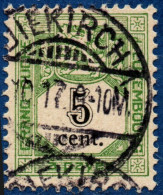 Luxemburg 1907 Postage Due 5 C Cancelled Diekirch 1 Value - Segnatasse