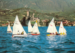 CARTOLINA  C16 MALCESINA,VERONA,VENETO-LAGO DI GARDA-PANORAMA-VACANZA,LAGO,BARCHE A VELA,BELLA ITALIA,VIAGGIATA 1973 - Verona