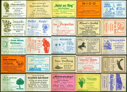 25 Alte Zündholzschachteletiketten - Gasthausetiketten Aus Deutschland #613 - Matchbox Labels