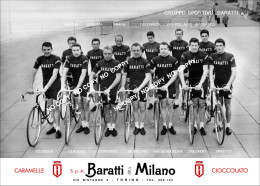 PHOTO CYCLISME REENFORCE GRAND QUALITÉ ( NO CARTE ), GROUPE TEAM BARATTI 1960 - Cyclisme