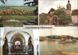 72154669 Lippoldsberg Teilansicht Klosterhof Vorhalle Klosterkirche Weser Faehre - Sonstige & Ohne Zuordnung