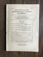 Bulletin Of The Seismological Society Of America - Vol.41 - Number 3 - July 1951 - Sonstige & Ohne Zuordnung