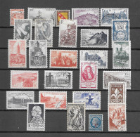 FRANCE 1946 1947 LOT DE 27 TIMBRES COTE = 21,75 EUROS - Used Stamps