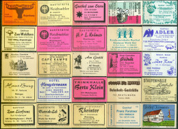 25 Alte Zündholzschachteletiketten - Gasthausetiketten Aus Deutschland #616 - Matchbox Labels