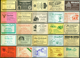 25 Alte Zündholzschachteletiketten - Gasthausetiketten Aus Deutschland #617 - Matchbox Labels