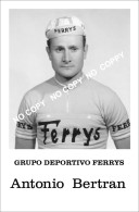 PHOTO CYCLISME REENFORCE GRAND QUALITÉ ( NO CARTE ), ANTONIO BERTRAN TEAM FERRYS TEAM 1961 - Cycling