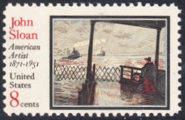 !a! USA Sc# 1433 MNH SINGLE (a3) - John Sloan - Unused Stamps