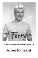 PHOTO CYCLISME REENFORCE GRAND QUALITÉ ( NO CARTE ), ALBERTO SANT TEAM FERRYS TEAM 1961 - Cyclisme