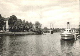 72152627 Brandenburg Havel Dampferanlegestelle Mit Jahrtausendbruecke Brandenbur - Brandenburg