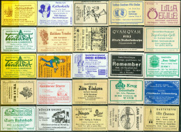 25 Alte Zündholzschachteletiketten - Gasthausetiketten Aus Deutschland #627 - Matchbox Labels