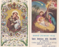 Calendarietto - Anno Domini - Opera Antoniana Delle Calabrie - D.orione - Collina Degli Angeli - Reggio Calabria - Anno - Kleinformat : 1941-60