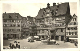 72152268 Tuebingen Marktplatz Mit Rathaus Brunnen Tuebingen - Tuebingen