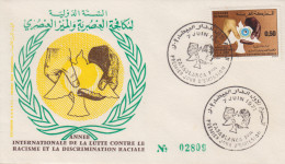 Enveloppe  FDC  1er  Jour   MAROC   Année  Internationale De  La  Lutte  Contre  Le  Racisme   CASABLANCA  1971 - Morocco (1956-...)