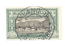 (REGNO D'ITALIA) 1924, MANZONI, 15c - Francobollo Usato, Annullo A Cerchio In Corso Di Validità (CAT. SASSONE N.152) - Used