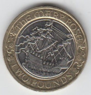 Great Britain UK £2 Coin Mary Rose 2011 Circulated - 50 Pence