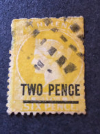 SAINT HELENA  SG 10  2d Yellow Cut Perforations - Nigeria (...-1960)