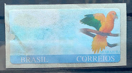 Stamp Brazil Label Automato Ararajuba Fine Letter Rare 6 - Franking Labels