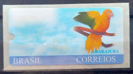 Automato Ararajuba Brazil Label Stamp Bold Letter Rare 1 - Automatenmarken (Frama)