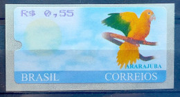 SE 22 Automato Ararajuba 2001 Brazil Label Stamp Macaw - Automatenmarken (Frama)