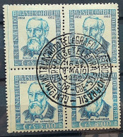 C 279 Brazil Stamp Centenary Electric Telegraph Barao De Capanema Comunicacao 1952 Block Of 4 CPD MS - Ongebruikt