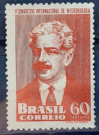 C 255 Brazil Stamp Microbiology Congress Oswaldo Cruz Health 1950 - Neufs