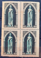 C 252 Brazil Stamp Centenary Daughters Of Charity Saint Vincent De Paul Religion 1950 Block Of 4 2 - Ongebruikt
