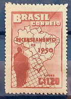 A 77 Brazil Stamp General Census Of Brazil Map Geography 1950 2 - Ongebruikt