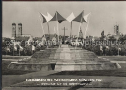 72151250 Muenchen Eucharistischer Weltkongress Hochaltar Theresienwiese  Muenche - München