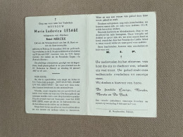 LESAGE Maria Ludovica °PERK 1903 +MECHELEN 1967 - MERCKX - DE BOCK - H. Hubertus, Elewijt - Esquela